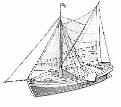 D - Schema di prahm (Museo di Altona Amburgo) 
